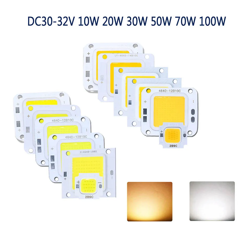 Smart IC Keine Notwendigkeit Fahrer LED COB Lampe Perle DC27-36V 10W 50W 60W 70W DIY Flutlicht Birne Außen Scheinwerfer Landschaft Chip Lampen – Detail 1