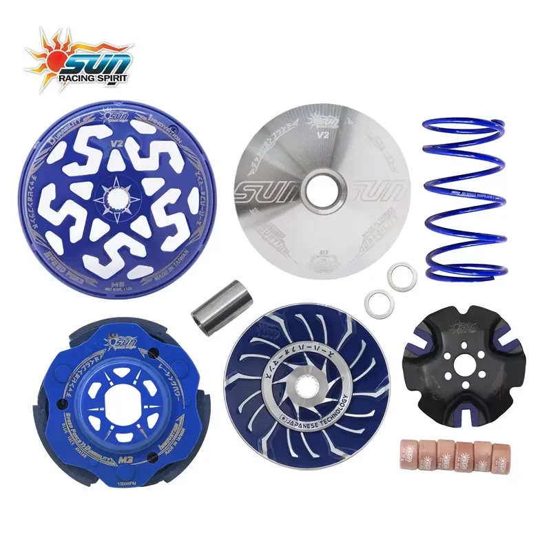 SUN Racing MIO M3 / MIO SOUL i 125 Taiwan Made Performance New Steel Alloy CVT Transmission Kit Retrofit Upgrade Scooter - view 6