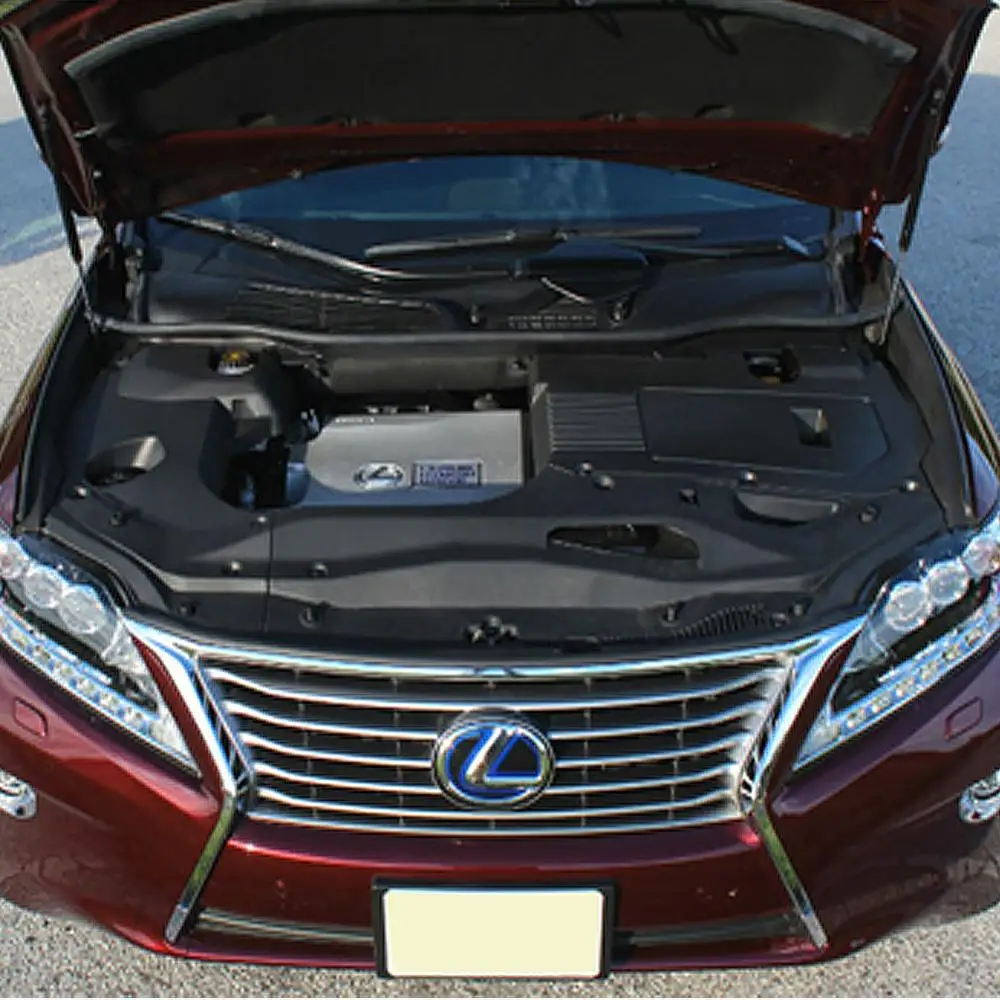 Suportes do elevador do capô do carro, suportes de choque, OEM:53450-0E010, acessórios do carro, Lexus 2010-2015, RX350, RX450H, 2pcs