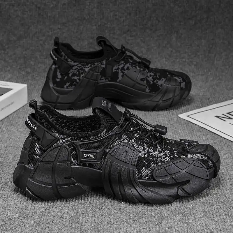 

Ecoleather Thick Bottom Retro Boots Men Ankle Sneakers Shoes Mens Retro Boots Sport Tenks Tenia Tenids Everything Beskets