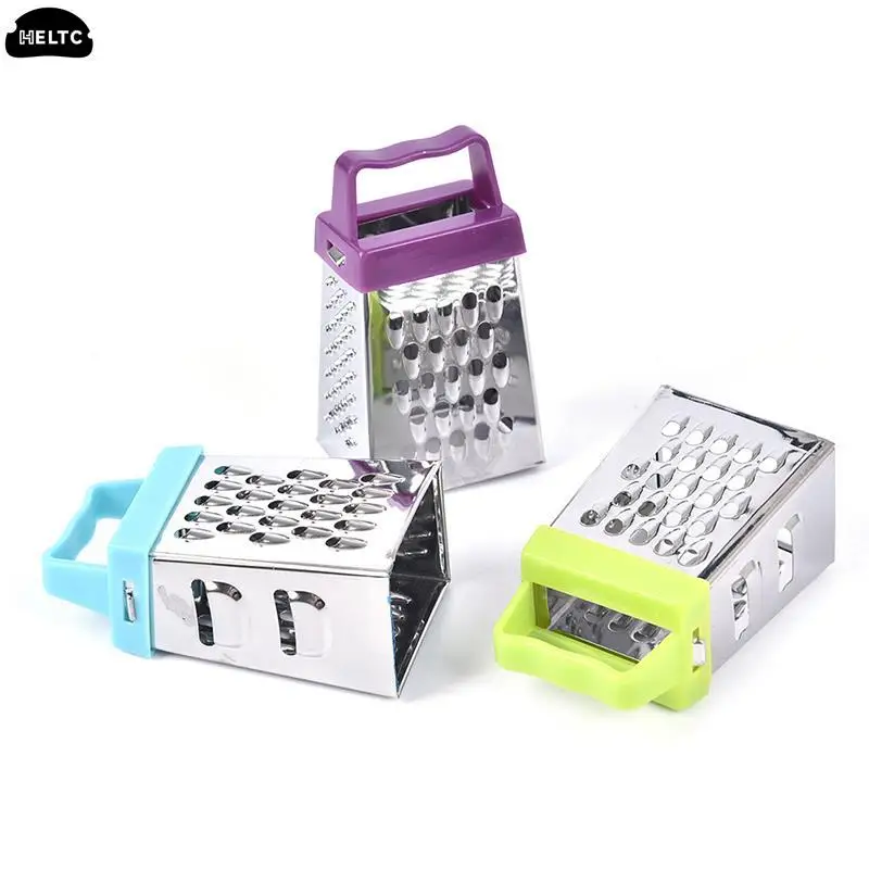 1PCS Stainless Steel 4 Sided Blades Cheese Vegetables Grater Carrot Cucumber Slicer Cutter Box Container Kitchenware