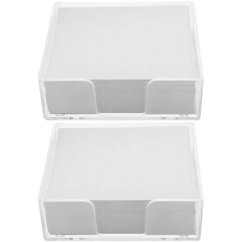 2 Boxes Memo Papers Box Packing Note Pads Portable Non-Stick Note Paper Students Office Writing Pad Daily to Do Schedule Paper