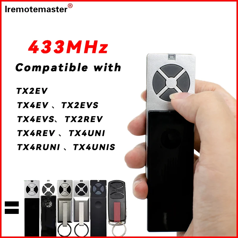 

1/3/5pcs LiftMaster Chamberlain TX4UNI TX2EV TX2REV TX4UNIS TX4UNIF TX4RUNI Garage Door Remote Control Opener 433MHz
