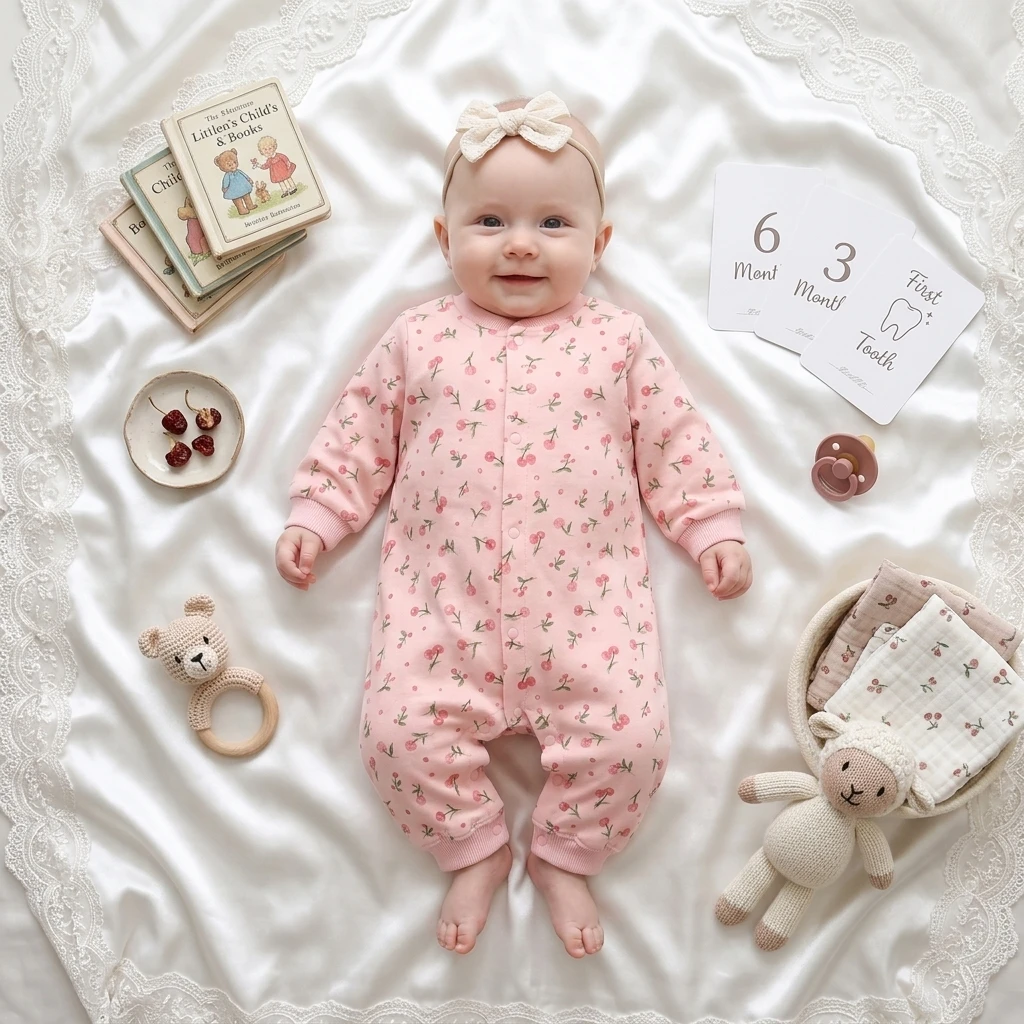 Toddlers Clothing Spring Autumn Long Sleeve Baby Girls Rompers Cute Floral Sweet