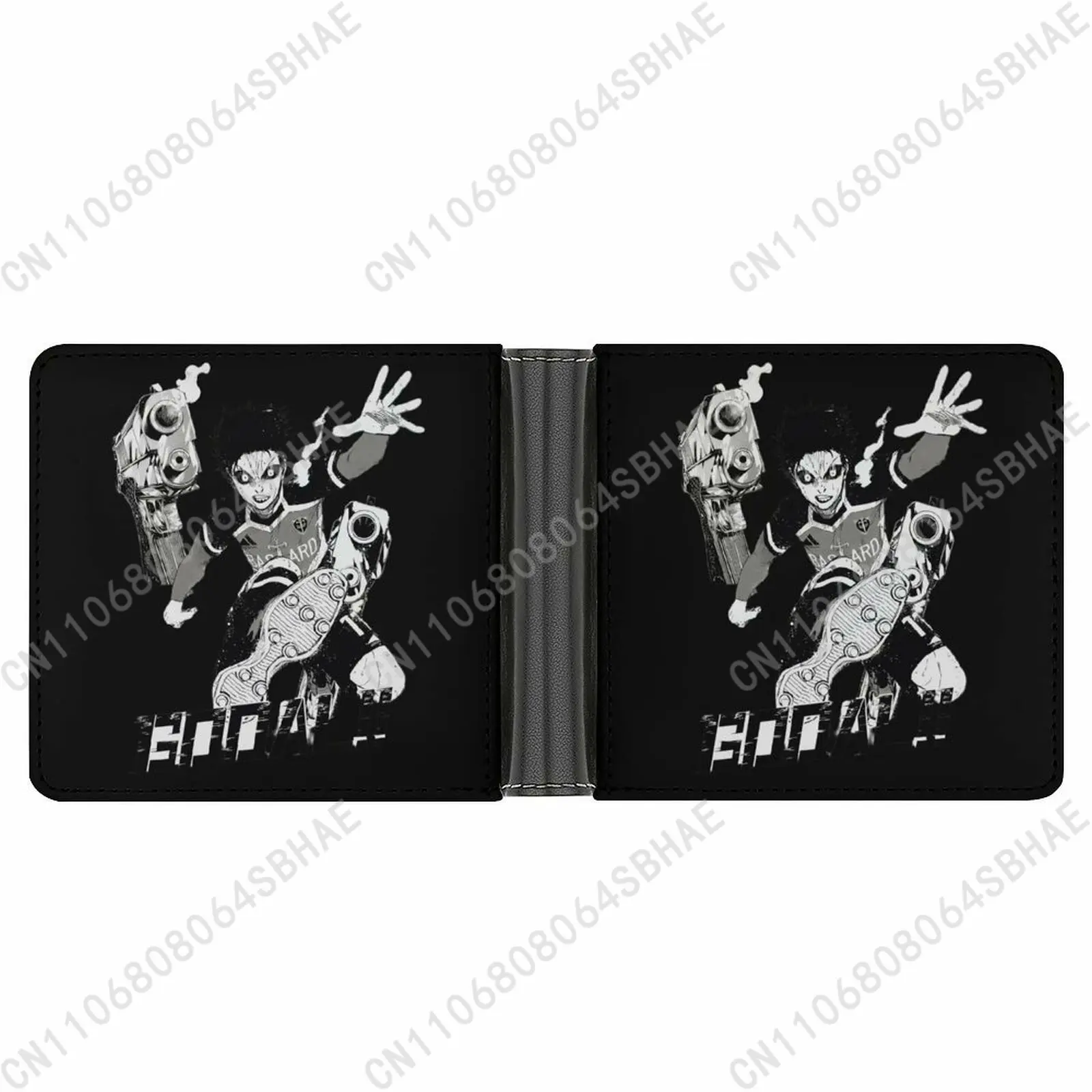 

Blue Lock Trendy Leather Wallet Teenage Girls Boys Personalized Slim Credit Card Holder Small Purse School Daily Use