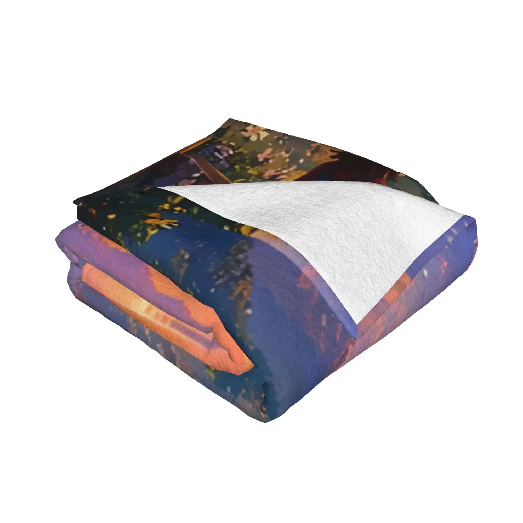 1PC home Cutecore Stardew Valley Impressionism Stardew Valley Blanket Super Cosy Plush Home Living Room Sofa halloween