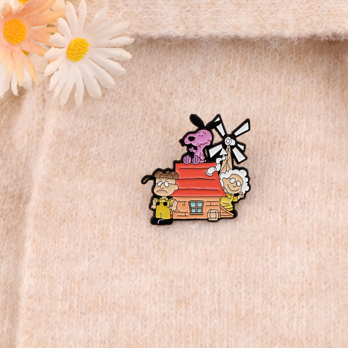 Funny Dog Enamel Pin Cartoon Badges on Backpack Brooches for Women Men Lapel Pins Animal Jewelry Cosplay Accessories Toys Gift