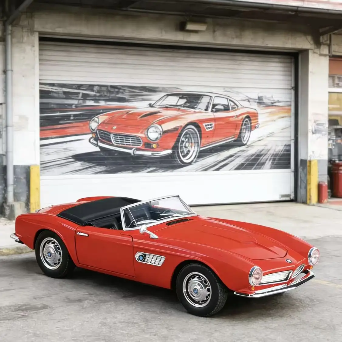 

Новогодний подарок: коллекционная модель спортивного автомобиля 507 в масштабе 1:24 с высококачественным звуком и светом, из сплава, с функцией декоративного украшения и игрушки.