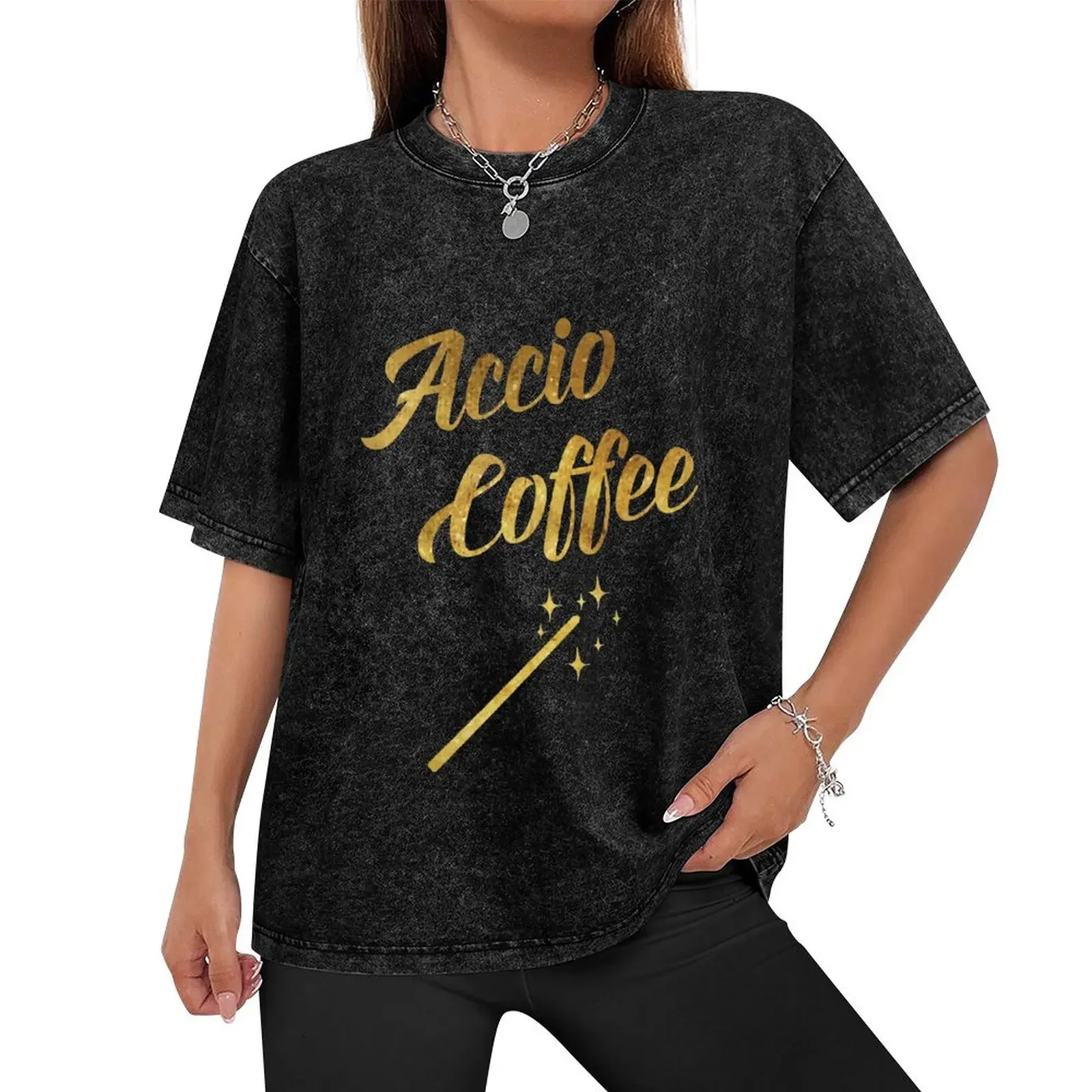 Accio Coffee T-Shirt street wear sweat animal prinfor boys mens workout shirts