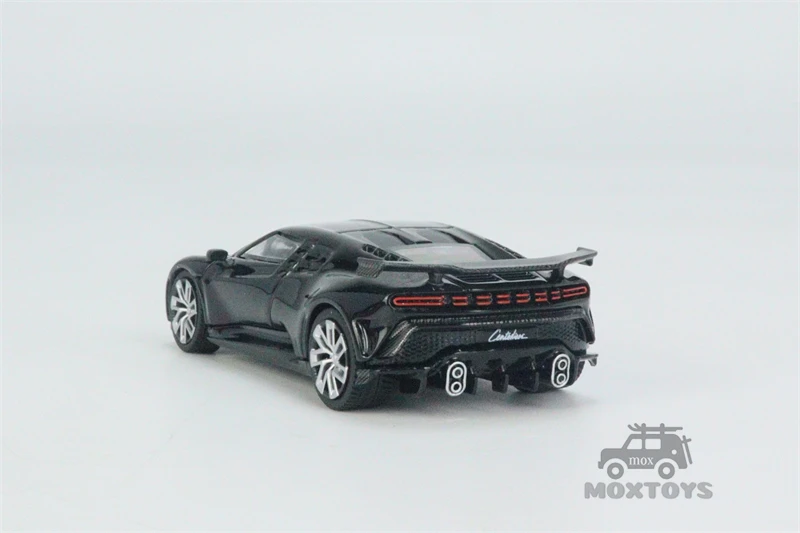 MINI GT 1:64 Bugatti Centodieci Black LHD Diecast Model Car