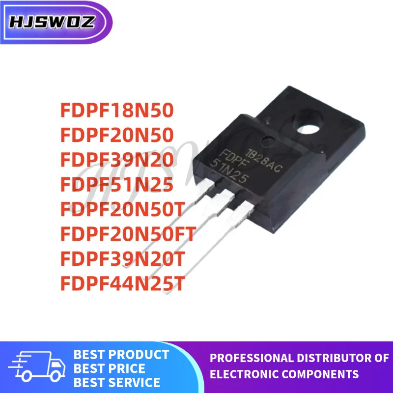 10PCs FDPF20N50FT FDPF20N50 FDPF39N20 FDPF51N25 FDPF39N20T FDPF20N50T FDPF44N25T FDPF18N50 TO-220F 100% NEW