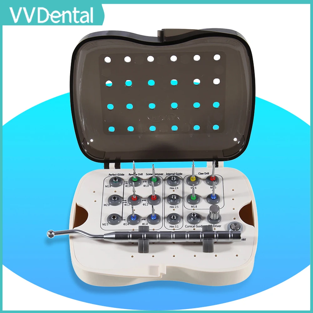 

VVDental Dental Implant Abutment Broken Screw Removal Kit Fractured Broken Screw Remover Universal Dentistry Tools
