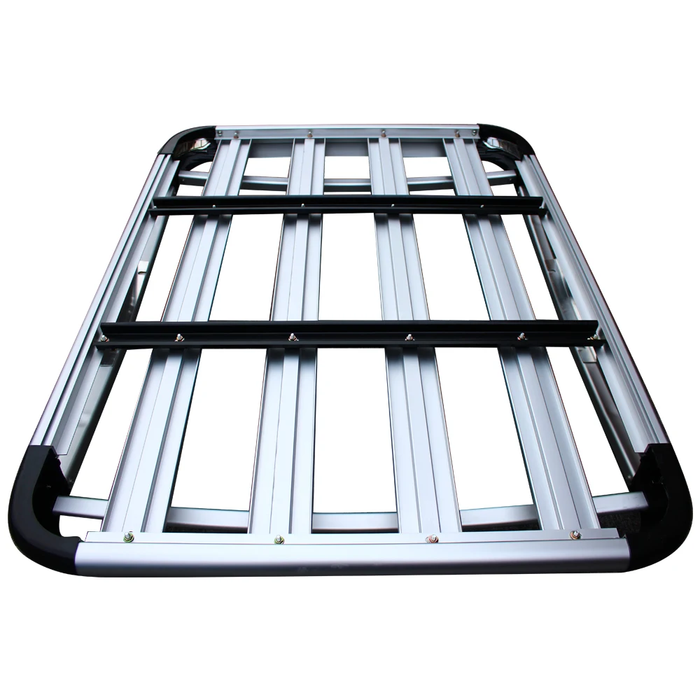 نمط جديد مزدوج الكابينة حامل سقفي الألومنيوم رف مسطح حامل البضائع سلة منصة رفوف السقف العالمي 127 سنتيمتر X 96 سنتيمتر مخصص #3