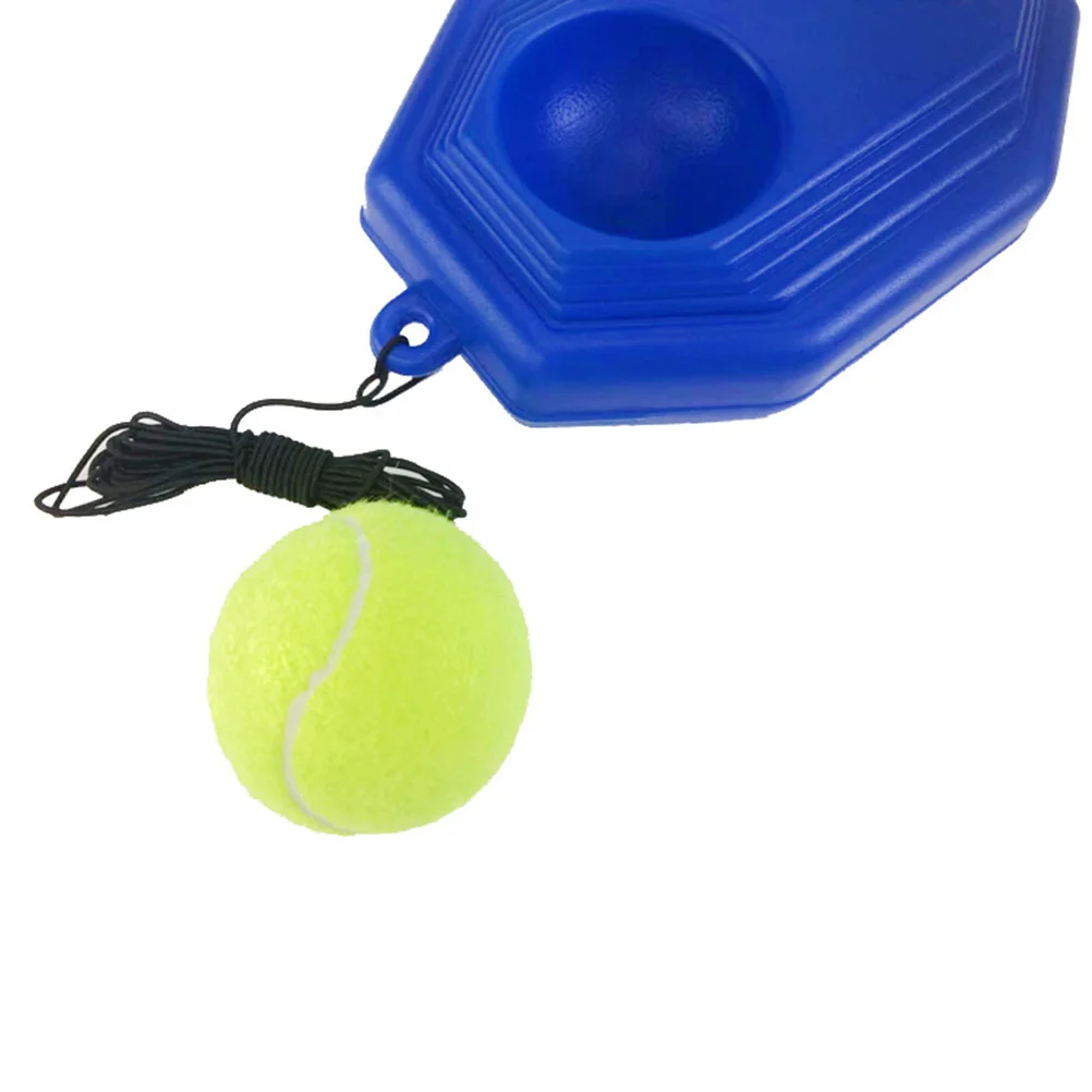 

Tennis Ball Training Tool Blue Self-Study Trainer Base Elastic Rope Single Practice Drill Balls Suitable for Garden Park Outdoor