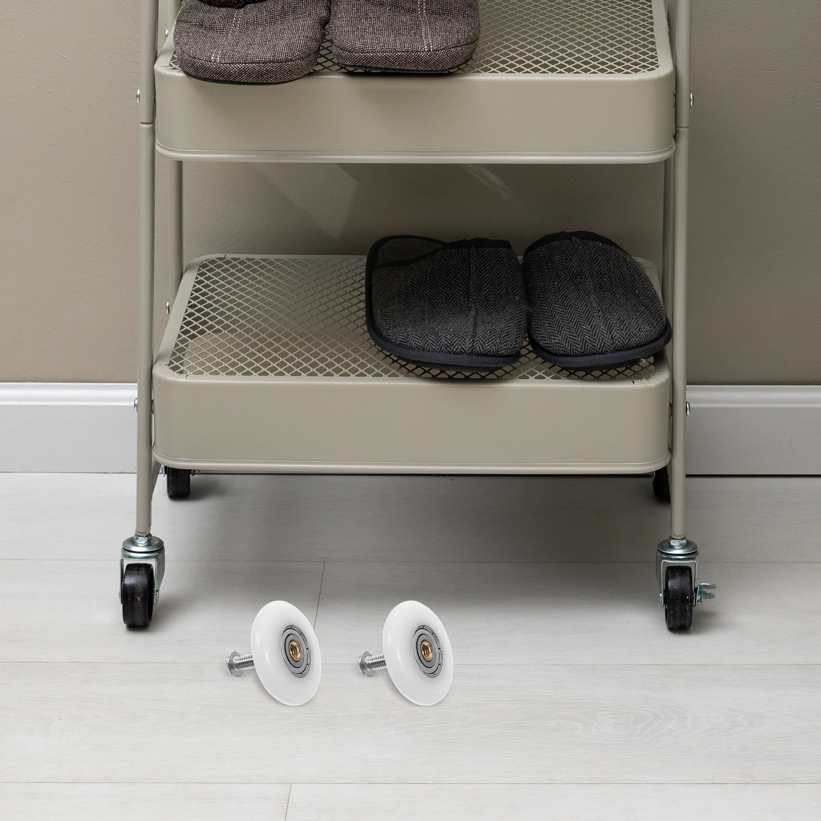 

4pcs Sliding Door Rollers Copper Axle Smooth Glide Replacement For Shower Screen Bathroom Glass Doors Wheel Set