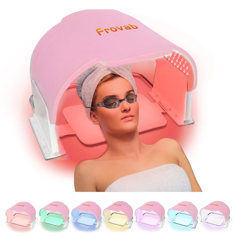 Wireless Light Therapy Face Acne Light Therapy LED Light Mask Therapy per trattamenti Anti Aging Whitening Face Beauty Salon