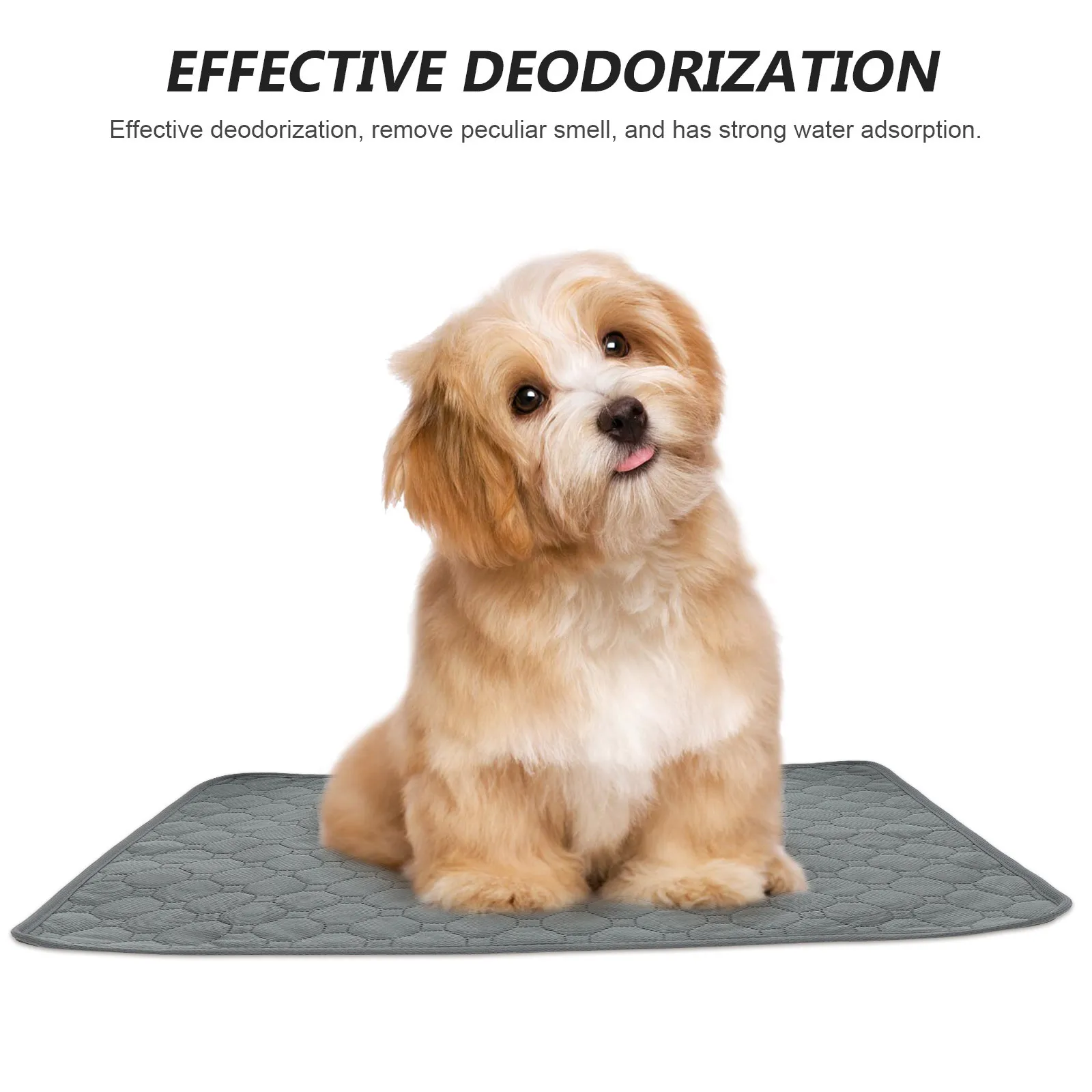 

2 Pcs Pet Pee Mat Dog Pad Pads for Dogs Mats Non-slip Puppy Reusable Cloth Training