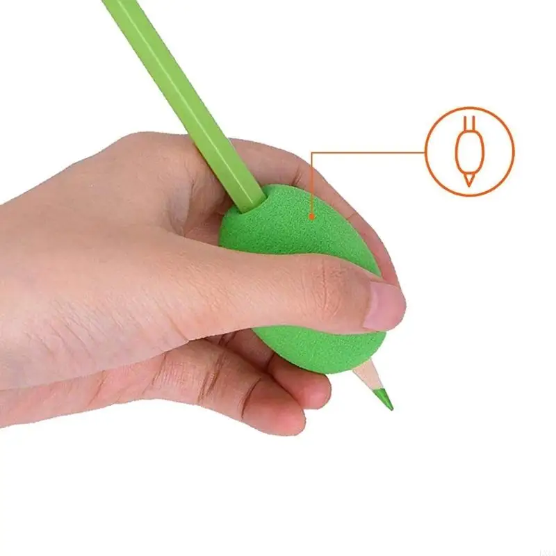 LXAA 6PCS إسفنج مريح القلم قبضة الكتابة المساعد