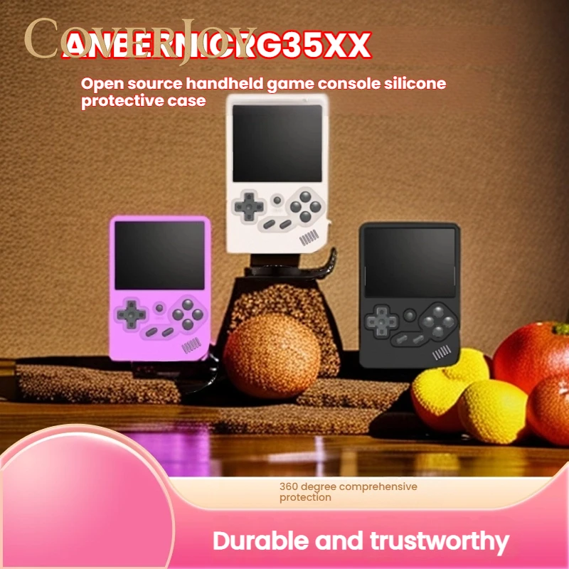 CoverJoy силиконовый защитный чехол для портативной игровой консоли ANBERNIC RG35XX противоударный водонепроницаемый защитный чехол CoverJoy силиконовый защитный чехол для портативной игровой консоли ANBERNIC RG35XX противоударный водонепроницаемый защитный чехол