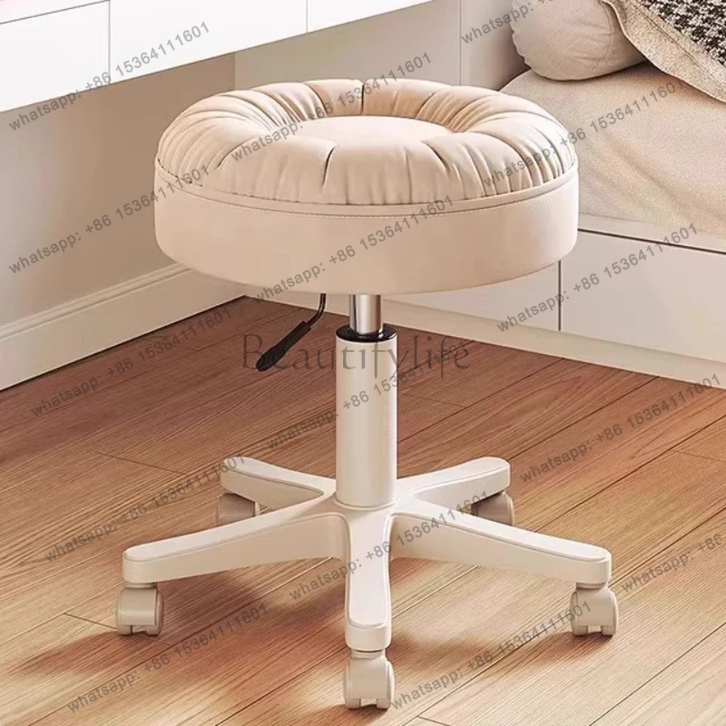 Vanity Stools Modern simple beauty salon bench lifting rotating manicure chair vanity chairs Wheel Nail stool salon furniture