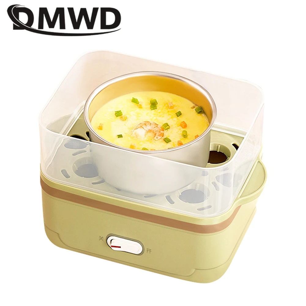 DMWD 2 Layer Electric Egg Cooker Boiler Food Steamer Custard Egg Omelette Maker Breakfast Machine Nursing Bottle Disinfection