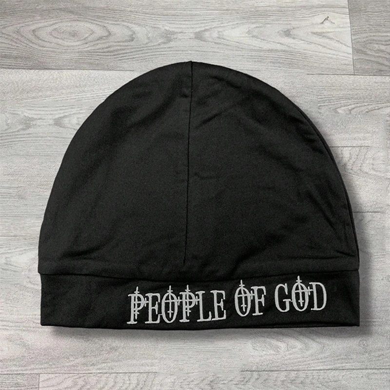 Gothic dark style embroidery pattern design high street retro cold hat warm in autumn and winter 2026 new fashion hat