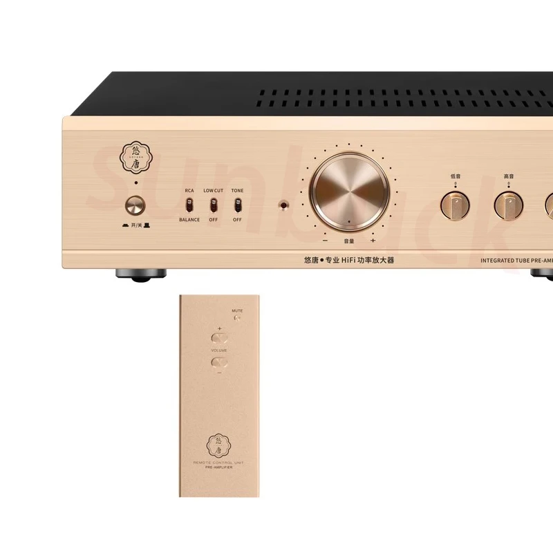 SUNBUCK MK9100 Preamplificatore valvolare HiFi Uscita bilanciata Preamplificatore di fascia alta Amplificatore Audio Tubo elettronico