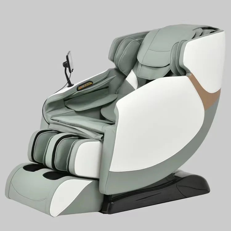 PHENITECH-Chaise de massage thaïlandaise, 4D, pour tout le corps, commande thaïlandaise, pression d'air, pétrissage du mollet, zéro gravité, 8 points, luxe