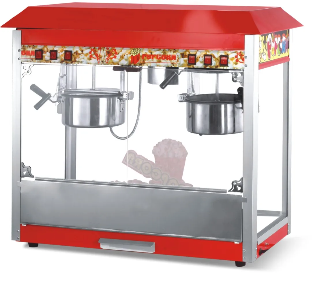Commercial Double-Pot Electric Caramel Popcorn Machine