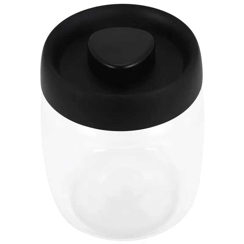 AT63-Coffee Bean Storage Container Glass Vacuum Jar Sealed Nordic Kitchen Storage Snack Tea Milk Powder Container Storage
