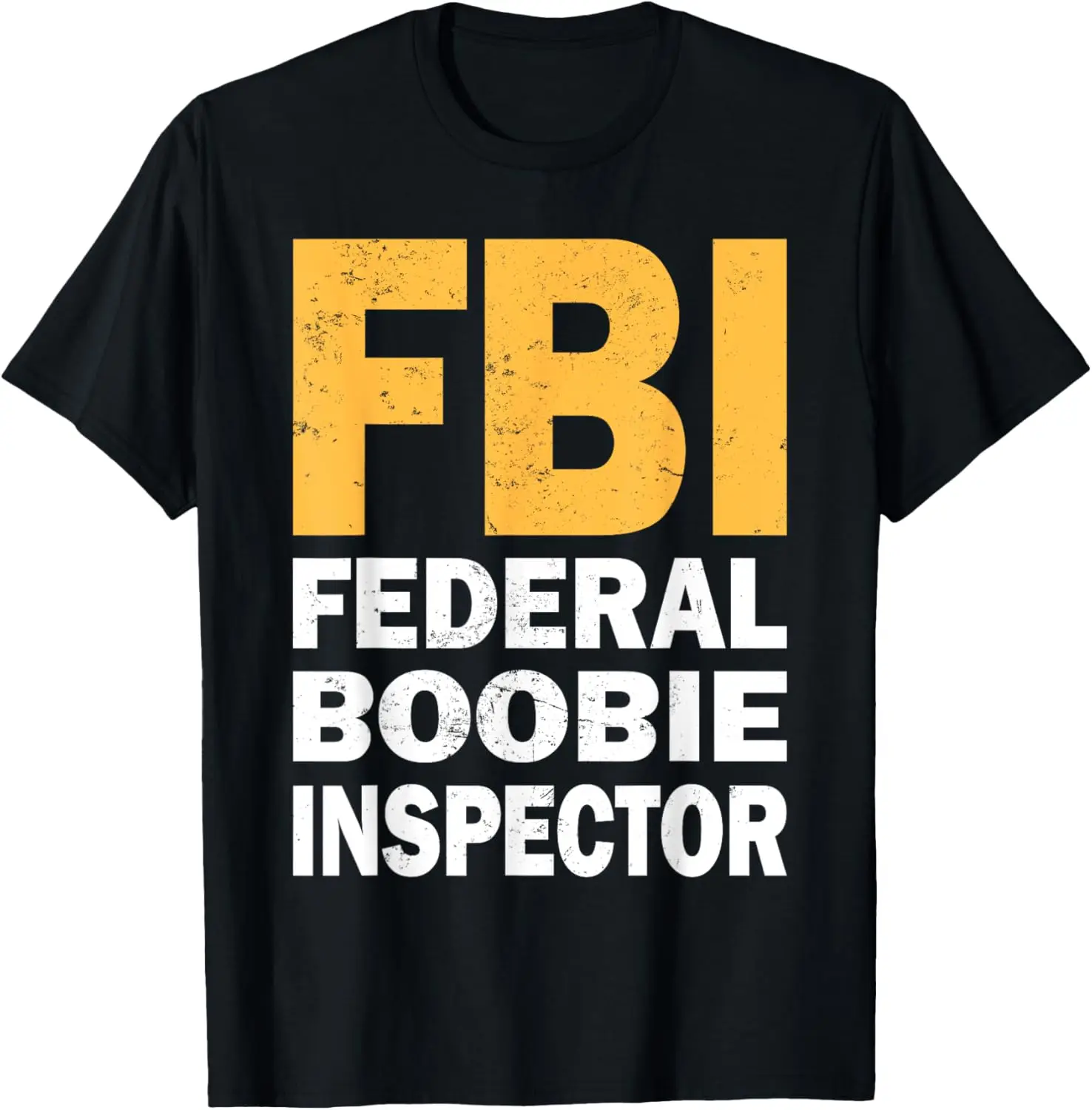 تي شيرت Vintage FBI Federal Boobie Inspector برسومات مضحكة