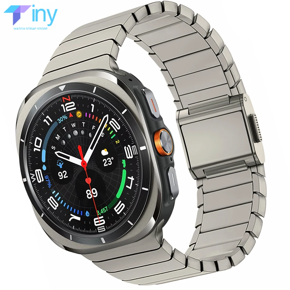 Magnetic Titanium Strap for Samsung Galaxy Watch Ultra 47mm Luxury Metal Bracelet for Galaxy 7 Ultra 47mm Band Wristband Correas