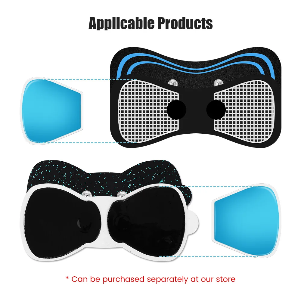 Replacement Gel Pads for EMS Neck Massager Trainer Hip Exerciser Body Electrodes Massage Patch Muscle Stimulator Sticker Gels