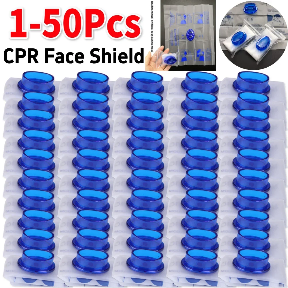 Disposable CPR Medial Emergency Mouth Breath Mask Face Shield Resuscitation Device First Aid Tool Quick Saver First Aid Mask