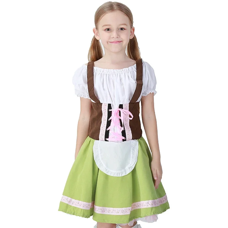 Tedesco Oktoberfest bambini Costume bavarese Fantasia Festival Party bambini birra ragazza vestito Cospaly ragazzi costumi Oktoberfest