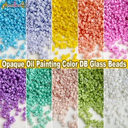 New DB 1.3*1.6mm MKY Oil Painting Color Glass Beads 11/0 Japan Loose Spacer Seed Beads for Jewelry Making DIY Sewing Accessory