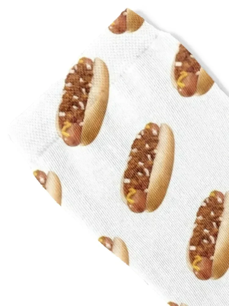 Chili Dog - Hot Dog Coney Dog with Style Drawing Socks ankle gift kids luxe Socks Male Women's