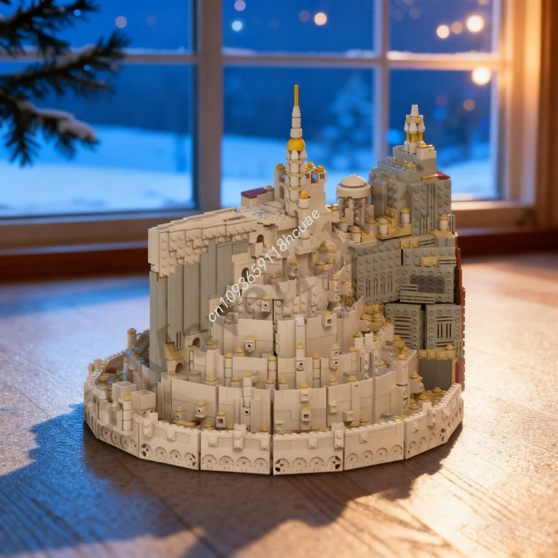

3857pcs MOC The White City Taj Mahal Hobbit And Model Building Blocks Christmas Gifts Idea Toy Education Brick Kids Birthday