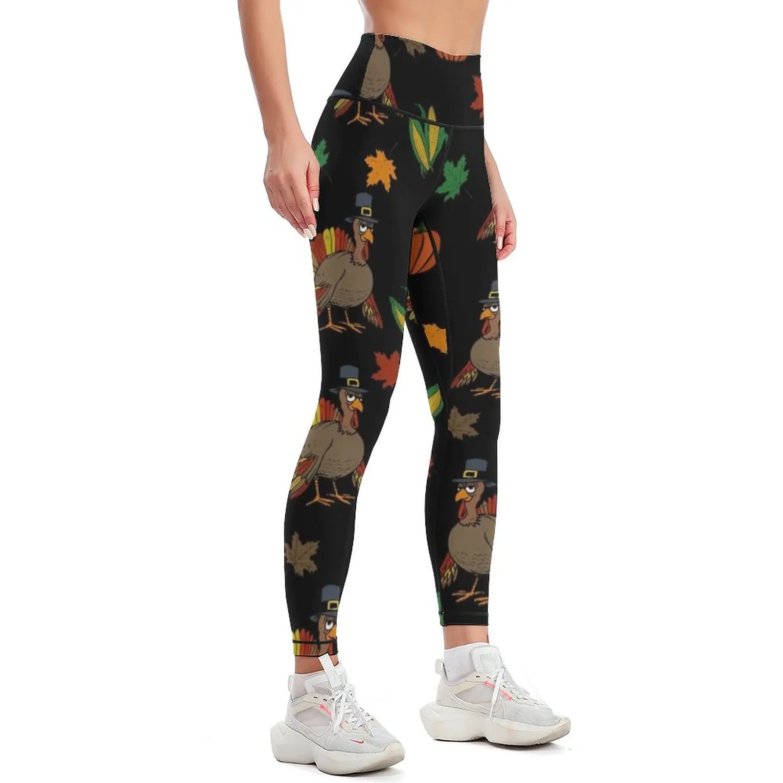 Thanksgiving Turkey pattern Leggings Women's sportswear leggins push up woman Women's fitness Womens Leggings