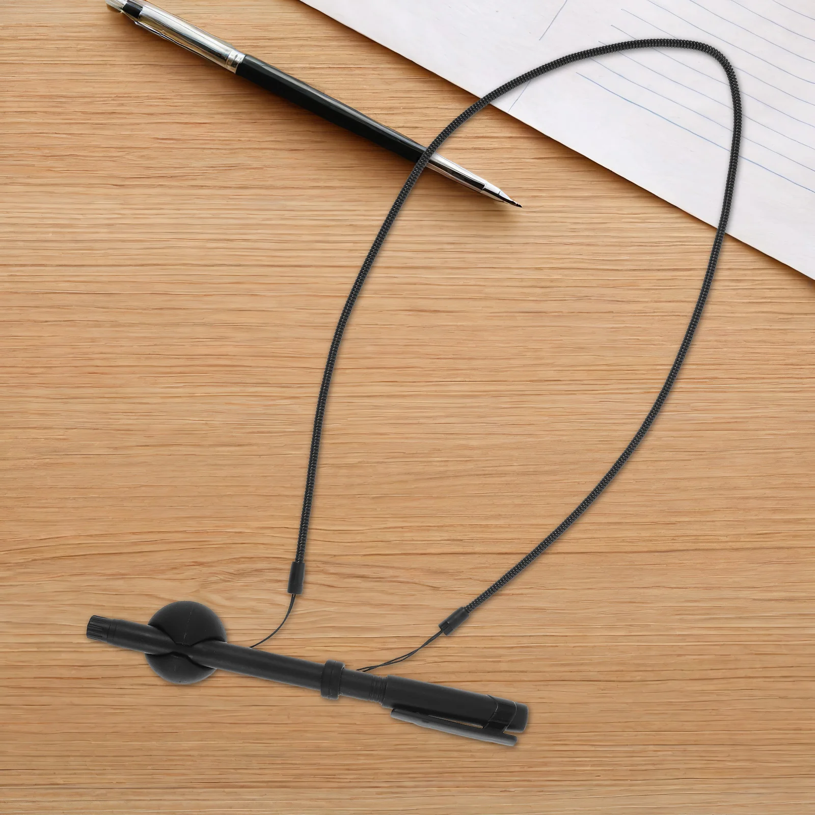 

6Pcs Retractable Stylus Leash 25 Spring Anti-Lose Tether 8mm Ring Silicone Base Secure Pen Strap for Tablets Clipboards