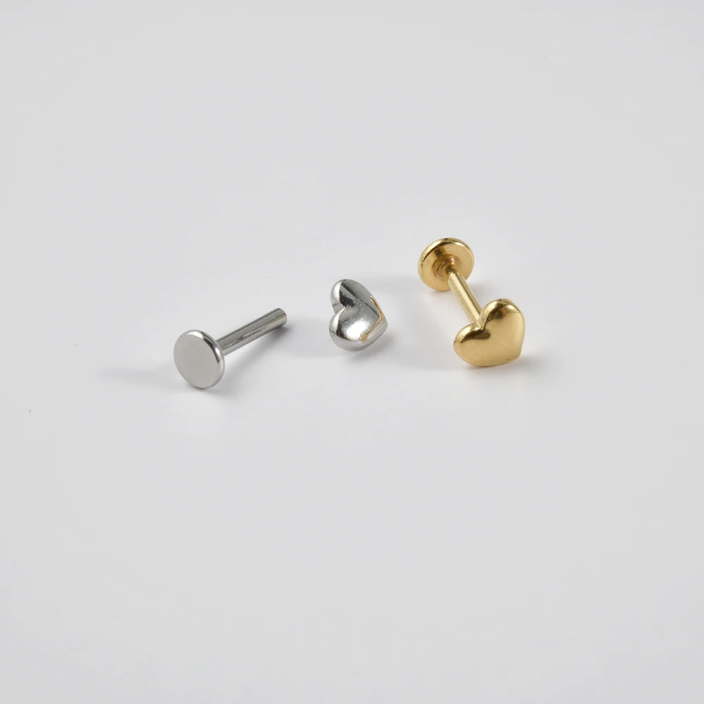 1Pc Drop Ear Cartilage Stud Chain Dangling Surgical Steel Labret Tragus Helix Earring Daith Lobe Ring Piercing Body Jewelry
