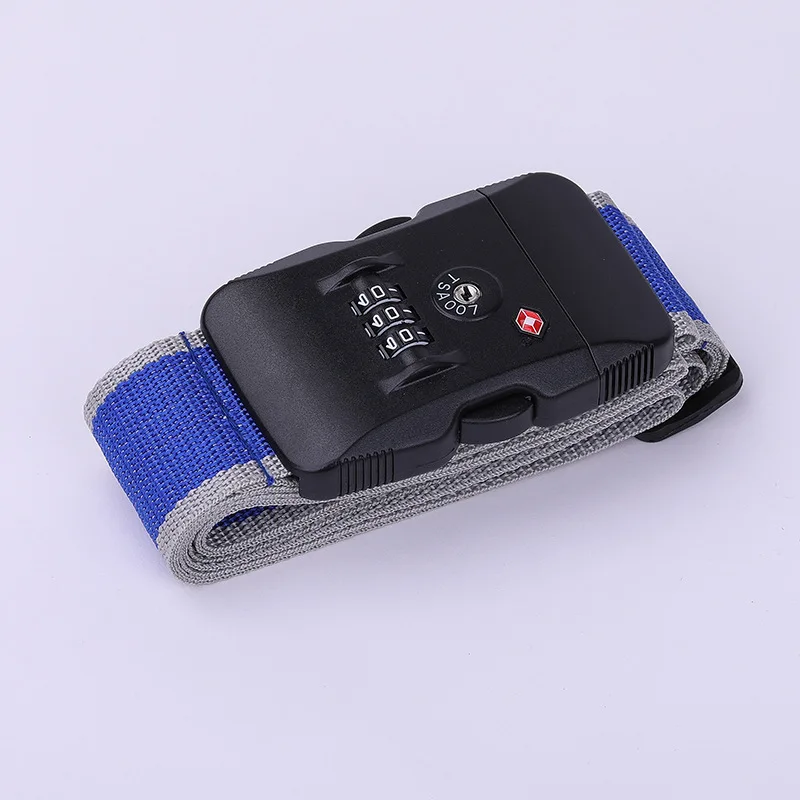 Tsa Wachtwoord Douane Slot Bagage Cross Riem Verstelbare Reizen Koffer Band Bagage Koffer Touw 2M Bandjes Reizen Accessoires