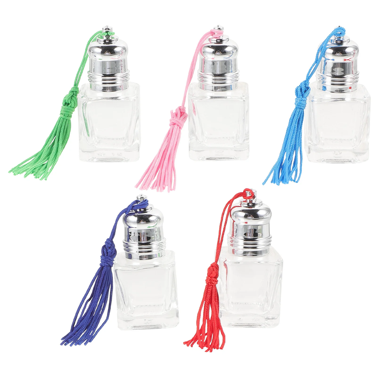 5 قطعة زجاجات عطر قابلة لإعادة الملء زجاجات دوارة زجاجية فارغة زيت طبيعي للسفر مانعة للتسرب زجاجة دوارة محمولة للسفر #3