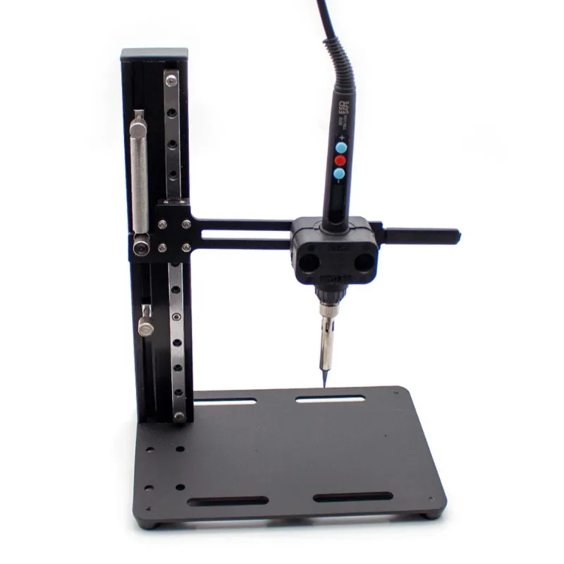 DIY Vertical Heat Set Insert Tool Pressing Machine Hot Melt Brass Knurled Nut Embedded Insertion Soldering Iron 3D Printed Parts