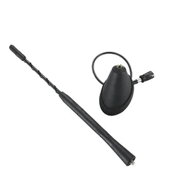 Antena aérea con Base para coche, látigo antirruido Universal para VW Jetta Bora, Golf Polo, MK4, Passat, BMW, Audi, 1 Juego de 9 pulgadas