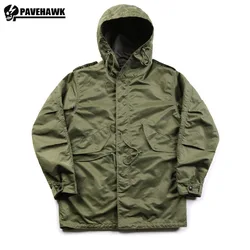 Amekaji M51 PARKA Jacket Men Waterproof Autumn Winter Fishtail Windbreaker Men's Retro Mid-length Sprinter Loose Hooded Jackets