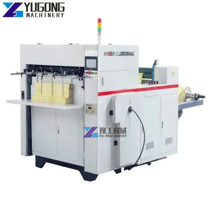 Automatic Digital Roll Die Cut Cutting Punching Machine Craft Paper Blank Label Rotary Die-Cutting Machine with Slitter