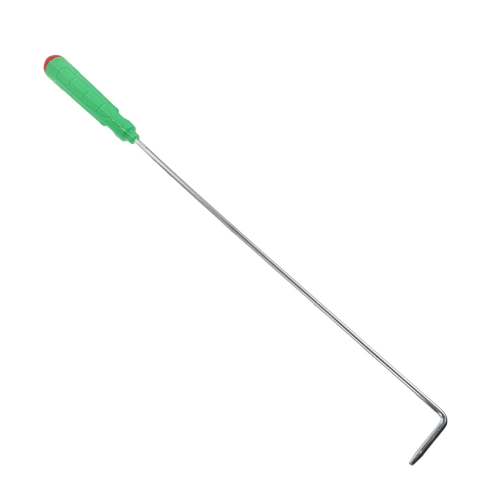 أداة لعبة البوكر في حفرة النار، حديد محمول خفيف الوزن مع مقبض طويل لعبة البوكر الناري للتخييم في الهواء الطلق، استخدام ملقط الموقد #2