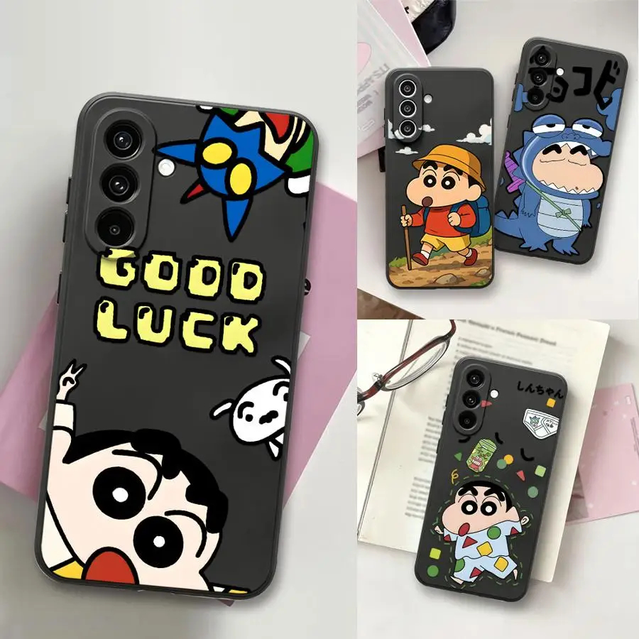 Shin-Chan Playful Boy Case for Samsung Galaxy A18 A57 A06 A15 A50 A37 A73 A51 A05 A25 A16 A55 Phone Cover A52 A36 A53 A17 A41