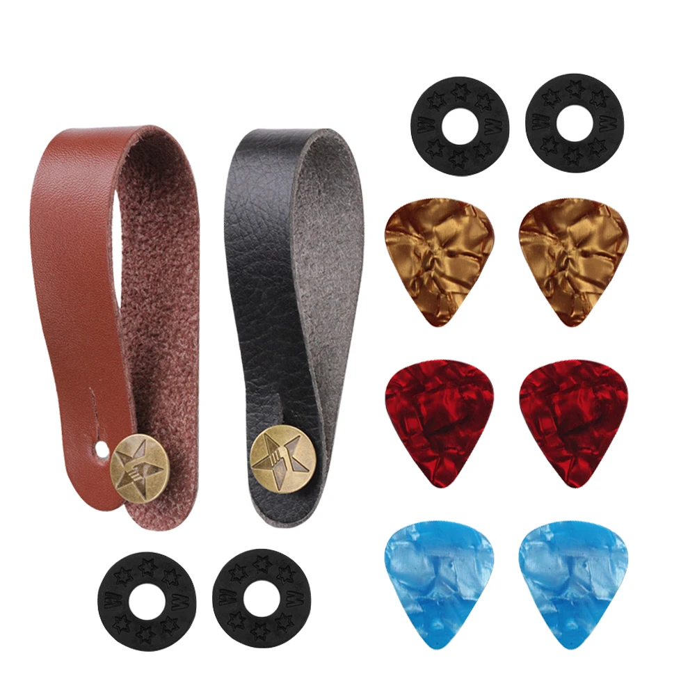 

Guitar Strap Accessories Non-slip Buckle Easy Install Headstock Guitar Pick Supplies Durable Practical PE Cellulose